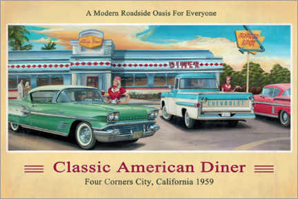 Poster  American Diner - Georg Huber