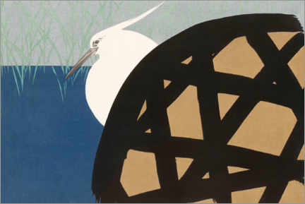 Poster White heron