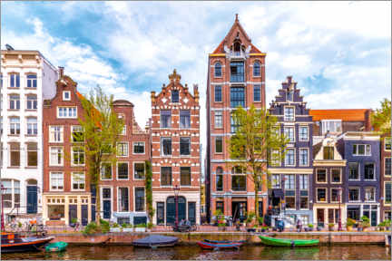 Wall sticker  Colorful Amsterdam houses - George Pachantouris