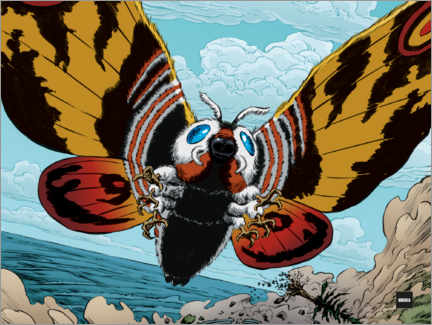 Poster  Mothra flying