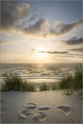 Poster  Sunset at the beach - Jan Christopher Becke