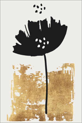 Acrylic print  Black Poppy - KUBISTIKA