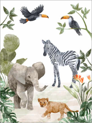Poster Jungle Babies