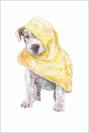 Wall sticker  Rainy Day Pup - Wandering Laur