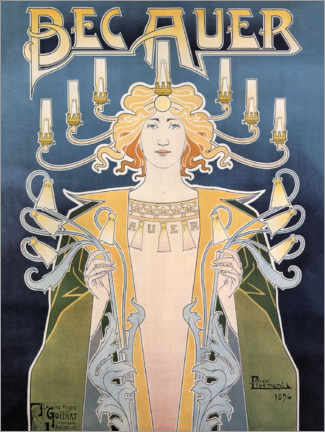 Poster  Bec Auer - Henri Privat-Livemont