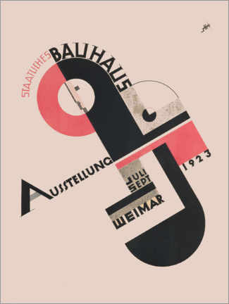 Foam board print  Bauhaus exhibition Weimar II, 1923 - Joost Schmidt