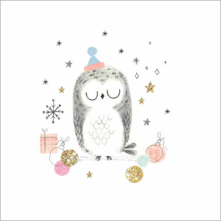 Poster Christmas Owl
