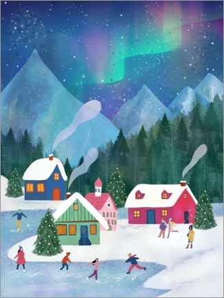 Canvas print  Under Northern Lights - Elisandra Sevenstar