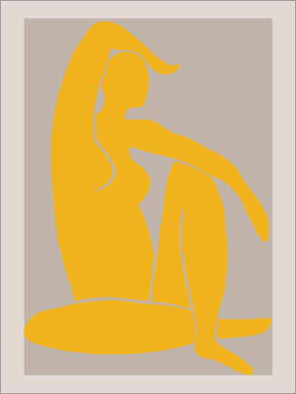Poster Yellow figure