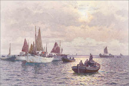 Poster Fishing boats