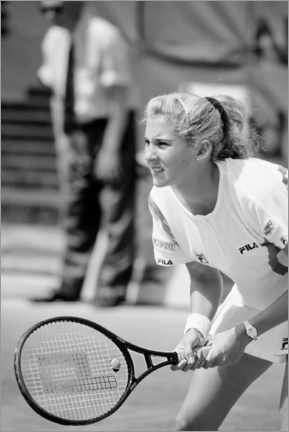 Poster  Monica Seles, Tennis player, French Open, 1990