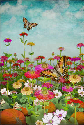Poster Butterfly Garden