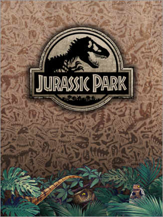 Canvas print  Jurassic Park - Fossil wall