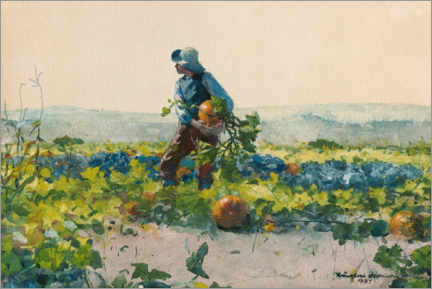 Gallery print  For to Be a Farmer's Boy, 1887 - Winslow Homer