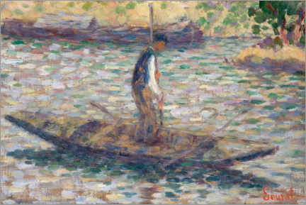 Canvas print  A Fisherman - Georges Seurat