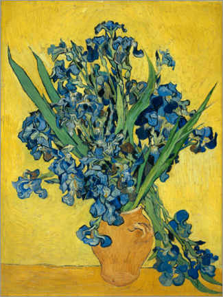 Aluminium print  Irises, 1890 - Vincent van Gogh