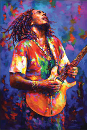 Poster  Bob Marley, Colourful - Leon Devenice