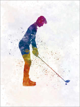 Canvas print  Golf player IV - nobelart