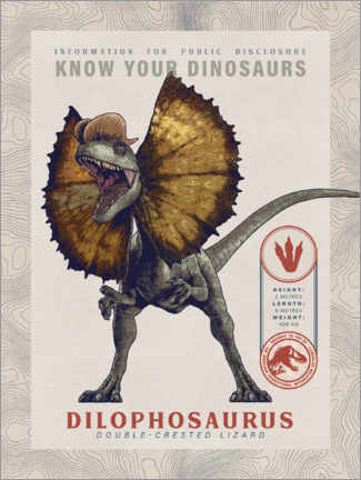 Poster Jurassic World Dilophosaurus