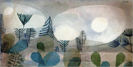 Wood print  Oceanic Landscape - Paul Klee