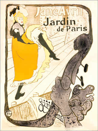Acrylic print  Jane Avril - Henri de Toulouse-Lautrec