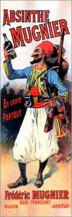 Poster  Absinthe Mugnier - Lucien Lefevre