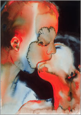 Gallery print  Close-up Kiss, 1988 - Graham Dean