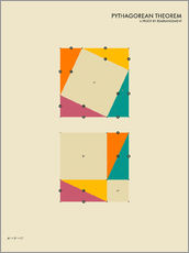 Gallery print  Pythagorean theorem - Jazzberry Blue