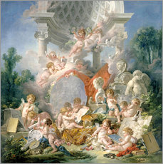 Gallery print  Geniuses of the arts, 1761 - François Boucher