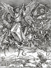 Wall sticker  Michael Slaying the Dragon - Albrecht Dürer