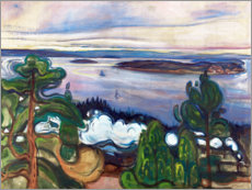 Canvas print  Train smoke - Edvard Munch