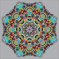 Gallery print  Mandala gray