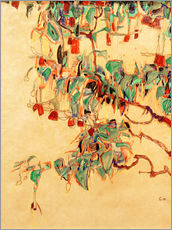 Wall sticker  Fuchsia branches (sun tree) - Egon Schiele