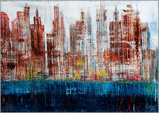 Wall sticker  New York Skyline, abstract - Gerhard Kraus