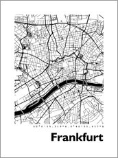 Gallery print  City map of Frankfurt - 44spaces