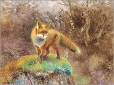 Wall sticker  Fox in an autumn landscape - Bruno Andreas Liljefors
