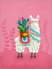 Gallery print  Illustration of a cute llama - Elena Schweitzer