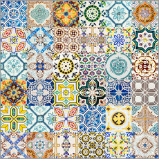 Wall sticker  Azulejos ceramic wall in Lisbon - Radu Bercan