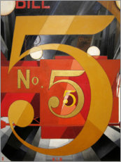 Poster  Figure 5 in gold - Charles Demuth