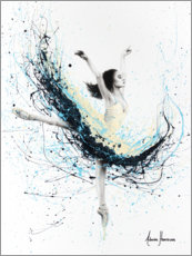Poster Ocean blue ballerina