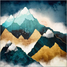 Gallery print  Mountain scene at daybreak - SpaceFrog Designs