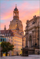 Canvas print  Dresdner Frauenkirche in the evening light - Robin Oelschlegel