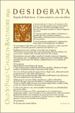 Canvas print  Desiderata (Italian) II - Dirk H. Wendt