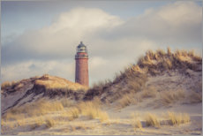 Foam board print  Lighthouse on the coast near Prerow - Steffen Gierok