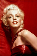 Acrylic print  Marilyn Monroe - red dress - Celebrity Collection