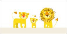 Wall sticker  Family Lionheart I - Julia Reyelt