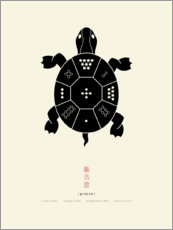 Acrylic print  The Lo Shu Turtle - Thoth Adan