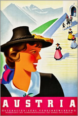 Poster  Austria (English) - Vintage Travel Collection