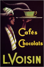 Acrylic print  Chocolate cafes (French) - Vintage Advertising Collection
