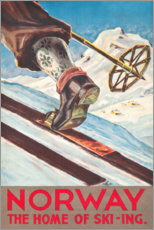 Poster  Norway (English) - Vintage Travel Collection